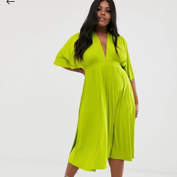 ASOS Dresses & Skirts - ASOS neon green disco dress